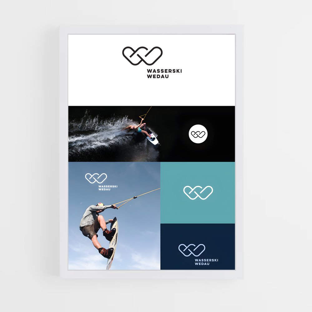 Poster Wake Up and Ride – affiche Wakeboarding (vue 3)
